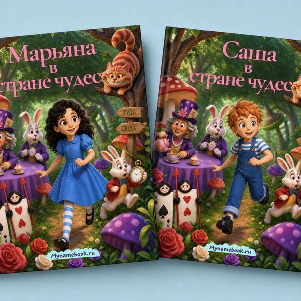 Именная книга «В стране чудес»